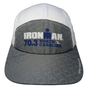BOCO Gear Ironman 70.3 North Carolina 2019 Finisher 5 Panel Hat White One Size